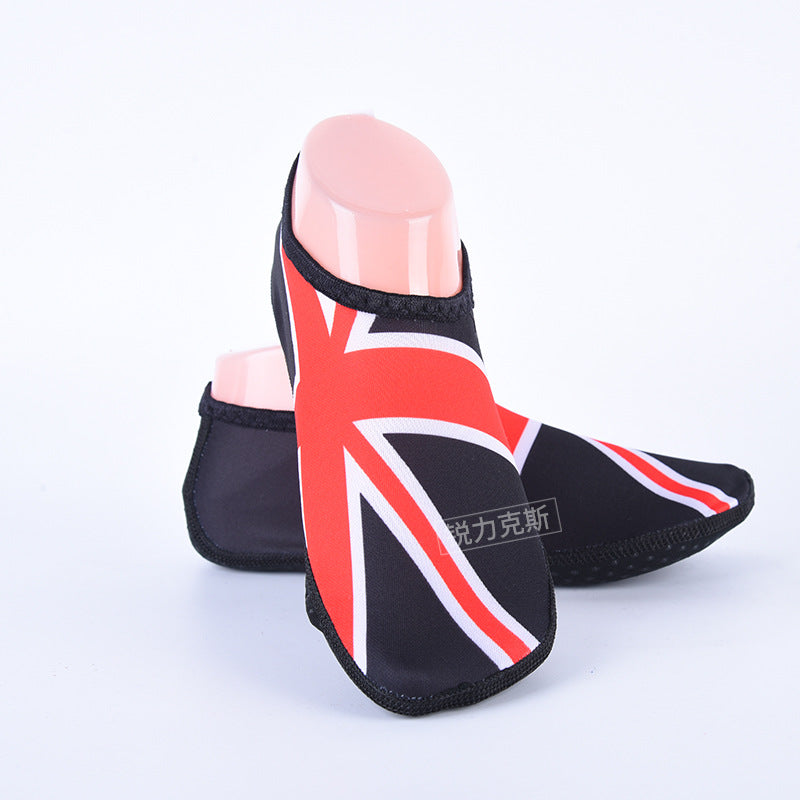 Color cartoon soft bottom beach diving socks spot men's and women's swimming shoes snorkeling diving shoes backwater shoes beach socks