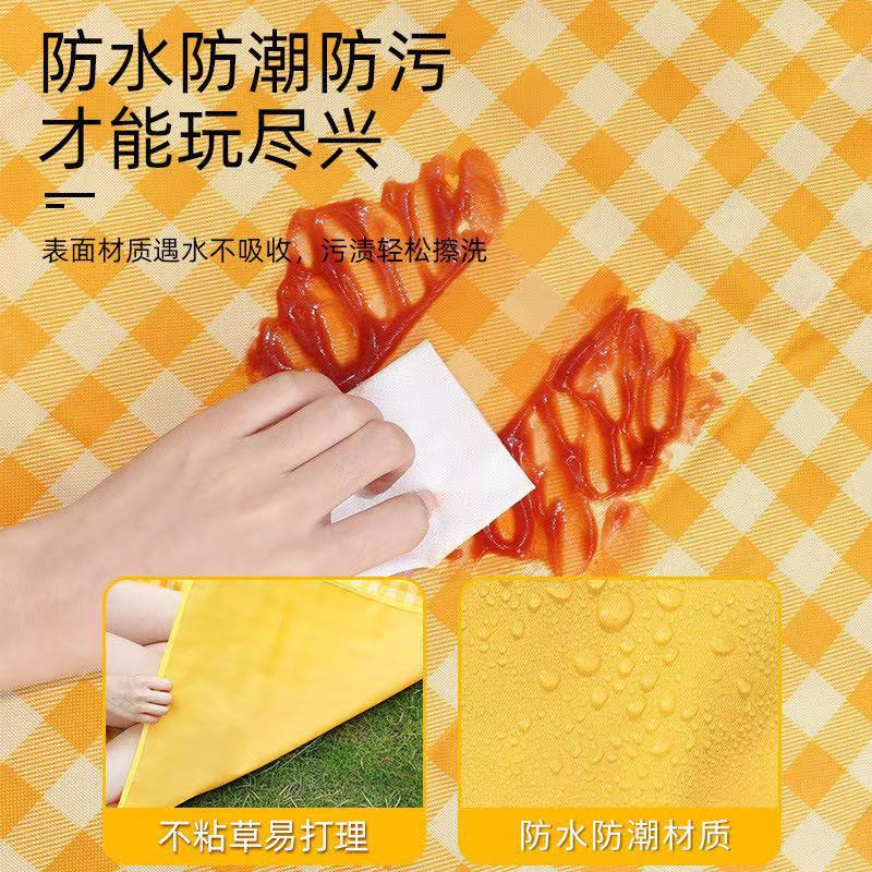 Thickened Picnic Mat Outdoor Camping Picnic Equipment Waterproof Portable Spring outing Foldable Picnic Cloth Thickened Moisture-proof Mat
