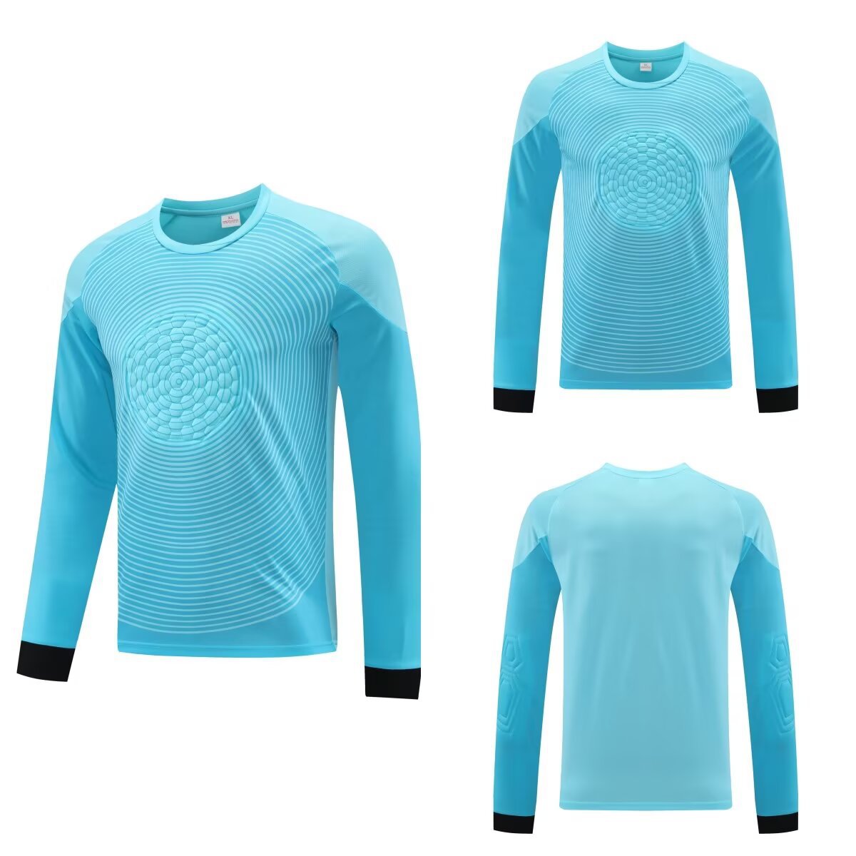2025 Football Goalkeeper suit Long Sleeve Competition Training Team Uniform Breathable Children's Cross-border Foreign Trade Jersey Printable