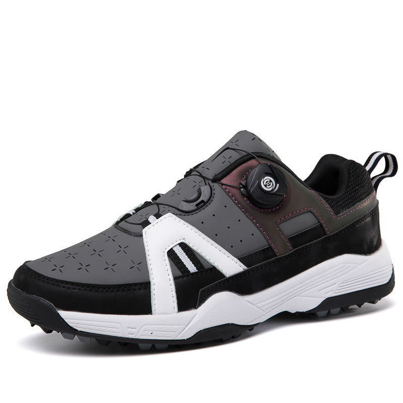 Factory Wholesale Cross Border Golf Shoes Men's Outdoor Casual Shoes Swivel Button Golf sneaker in stock