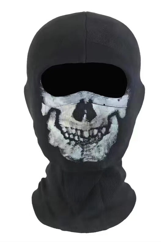 Cross-border manufacturers Halloween cs headgear call of duty personality ghost headgear windproof warm riding headgear mask