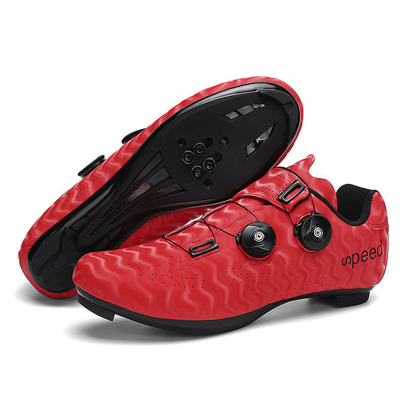 Factory direct road race outdoor cycling shoes double rotating buckle plus size foreign trade lock cycling shoes
