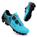 Road Mountain Men's and Women's Locked Bicycle Lockless Shoes Hard Sole Spinning Bicycle Riding Shoes Gym Black