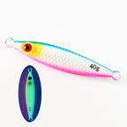 Spanish mackerel iron plate small fat man iron plate luya bait speed sink with sequin hook mackerel cannonball yellow bonito sea fishing shore throwing boat fishing