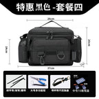 [Send bait box] fishing gear Luya special storage bag waist bag crossbody shoulder waterproof bag large capacity fishing rod bag