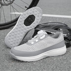 Professional Cycling Shoes Portable Rotating Button Anti-Skid Outdoor Sports Training Shoes Bicycle Shoes Mountain Lock Shoes