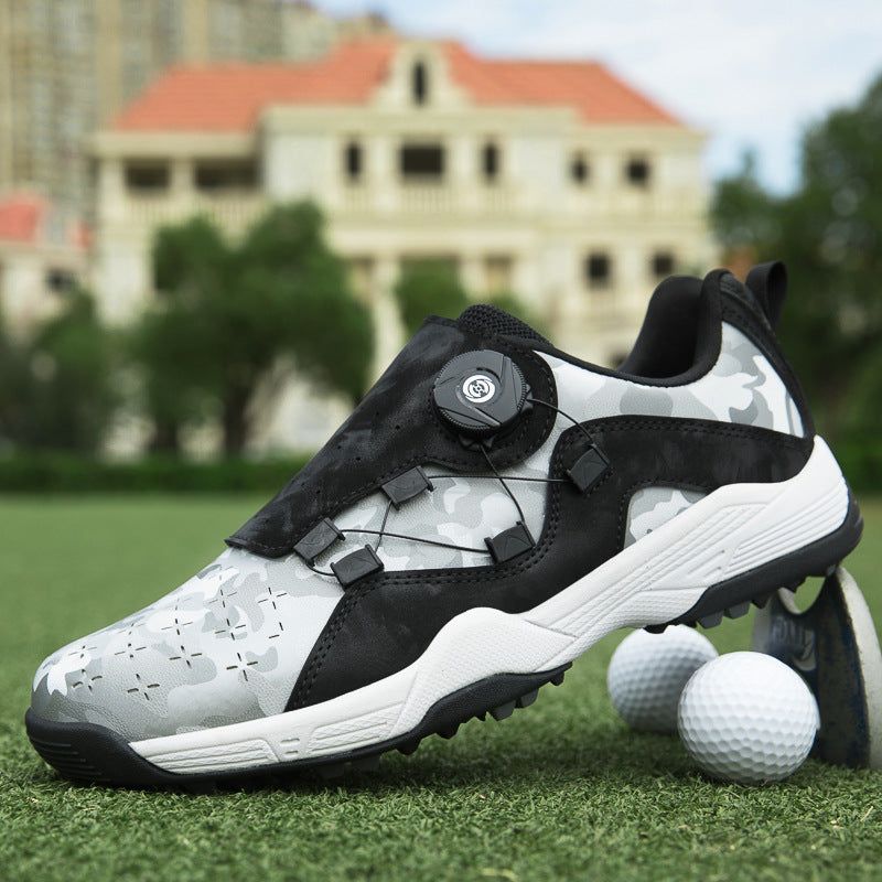 Cross-border explosions plus size golf shoes men and women outdoor leisure sneaker non-slip breathable wear-resistant broken nail shoes