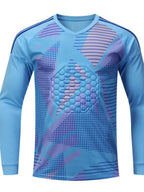 Goalkeeper Goalkeeper Uniform Breathable Adult and Children's Long-Sleeved Tops Cross-Border Popular Quick-Drying Printed Sports Football Uniform