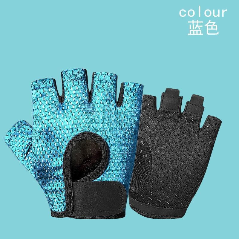 Cycling Gloves Sports Half-Finger Men's and Women's Liquid Silicone Shock-Absorbing Non-Slip Fitness Summer Fishing Mountaineering Breathable