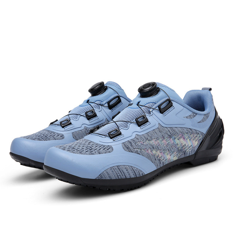 Cross-Border Foreign Trade Mesh Breathable Bicycle Shoes Cycling Shoes Men's and Women's Road Bike Lock Shoes Mountain Bike Shoes Wholesale