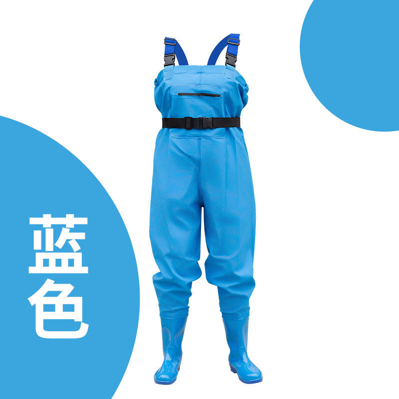 Women's Water Pants Children's Water-driven One-piece Wading Pants Rain Pants Rain Boots One-piece Water-playing Rain Clothes Water Pants