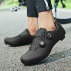 2108 New Road Car Lock Shoes suit Hard Bottom Bicycle Shoes Men's Outdoor Mountain Lockless Riding Shoes Women's Breathable