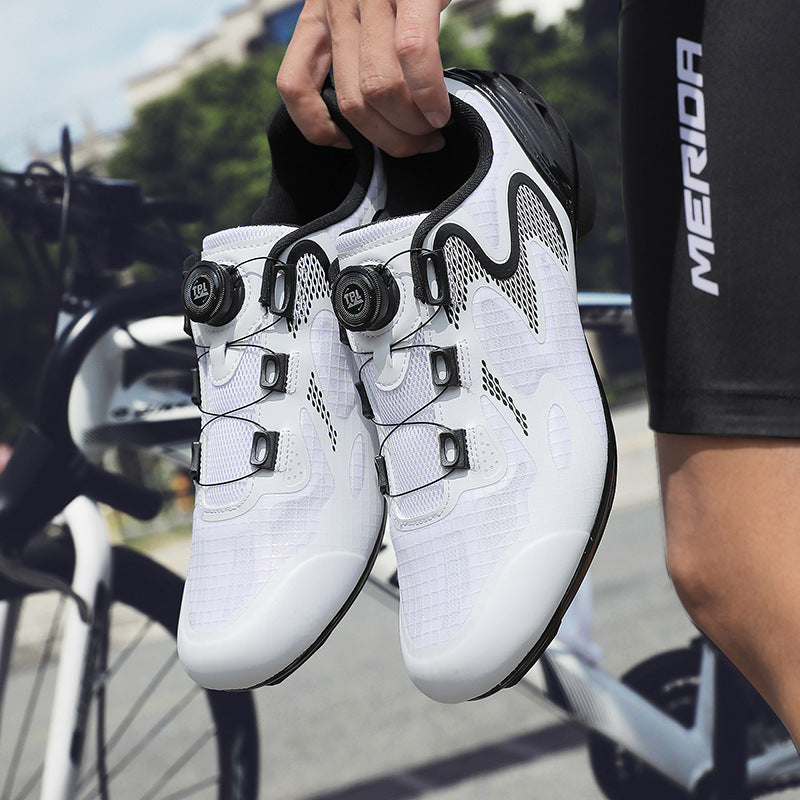 Self-Propelled Bicycle Road Mountain Cycling Shoes Men's Casual Flat Pedal Non-Locking Flat Bottom Locking Hard Bottom Women's Shoes Non-Locking Wholesale
