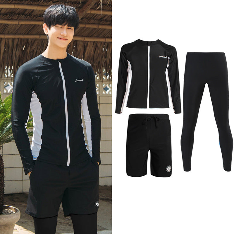 Sun Protection Quick-Drying Diving Suit Split Long-Sleeved Long Pants Swimwear Jellyfish Suit Couple Warm Men's Swimwear Women's Surfing Suit
