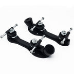 Double-row roller skates PP plastic base four-wheel roller skates triangle bracket skates bottom plate adjustable brake head