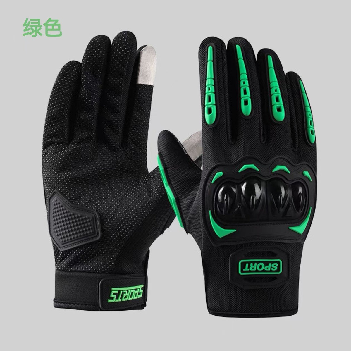 Motorcycle Riding Gloves for Men and Women, All-Season Motorcycle Off-Road Hard-Shell Anti-Fall and Anti-Slip Half-Finger Tactical Gloves