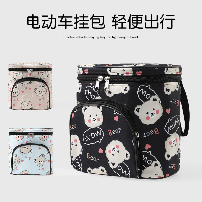 Electric car hanging bag battery car front hanging bag bicycle trolley universal storage bag large capacity storage artifact