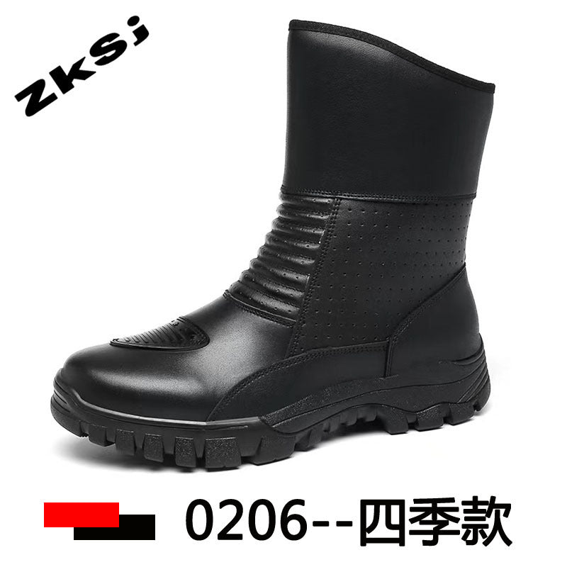 Cross-border motorcycle riding shoes motorcycle boots four seasons breathable anti-fall knight equipment road racing shoes parkour shoes four seasons