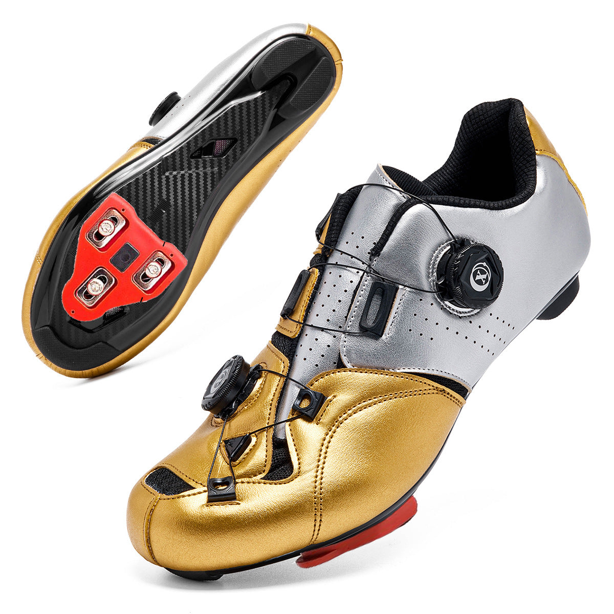 Cross-Border Amazon Locking Cycling Shoes Spring and Summer Locking Shoes for Men and Women Road Cycling Booster Shoes Hard-Soled Mountain Bike Shoes