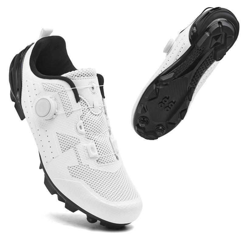 Cross-border new mesh cycling shoes men's summer lockless mountain bike road bike lock shoes spinning batch