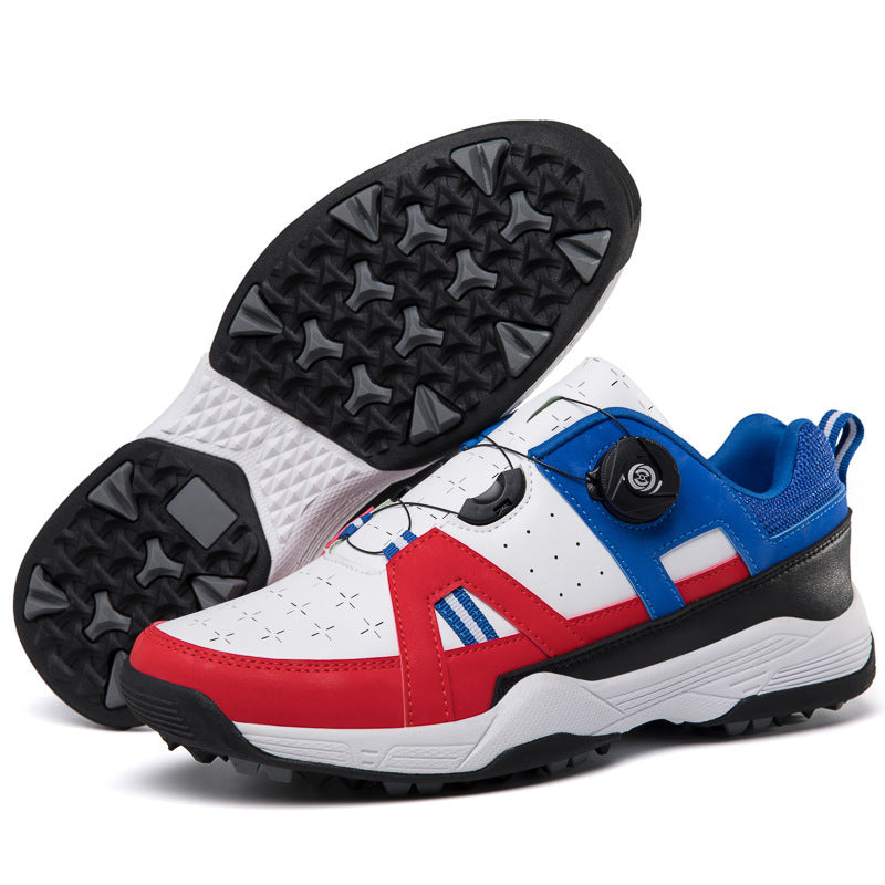 Factory Wholesale Cross Border Golf Shoes Men's Outdoor Casual Shoes Swivel Button Golf sneaker in stock