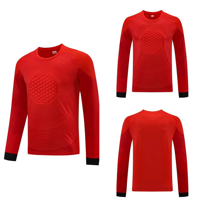 2025 Football Goalkeeper suit Long Sleeve Competition Training Team Uniform Breathable Children's Cross-border Foreign Trade Jersey Printable