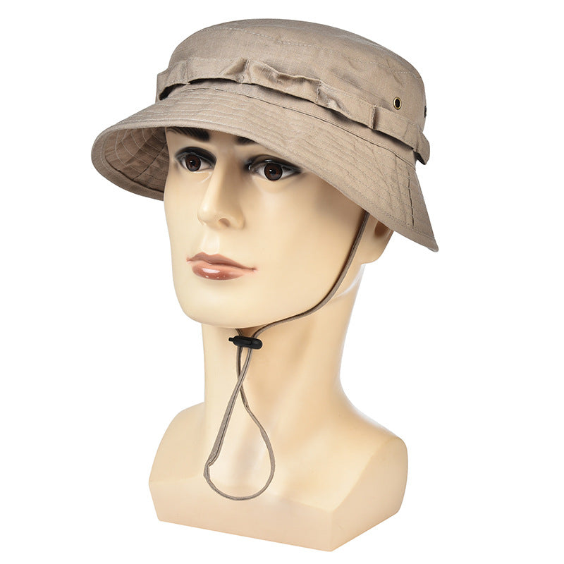 BENNI Hat Sun Protection Military Fan Tactical Hat Men's Outdoor Mountaineering Fisherman Hat Big-brimmed Sunshade Hat Round-brimmed Cowboy Hat