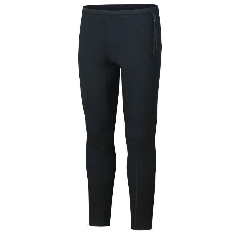 3mm Couple's Diving Wetsuit for Women, Two-Piece Long-Sleeve and Long Pants, Warm, Cold-Proof, Sun-Protective, Wet-Style Surfing, Snorkeling, and Swimming Suit