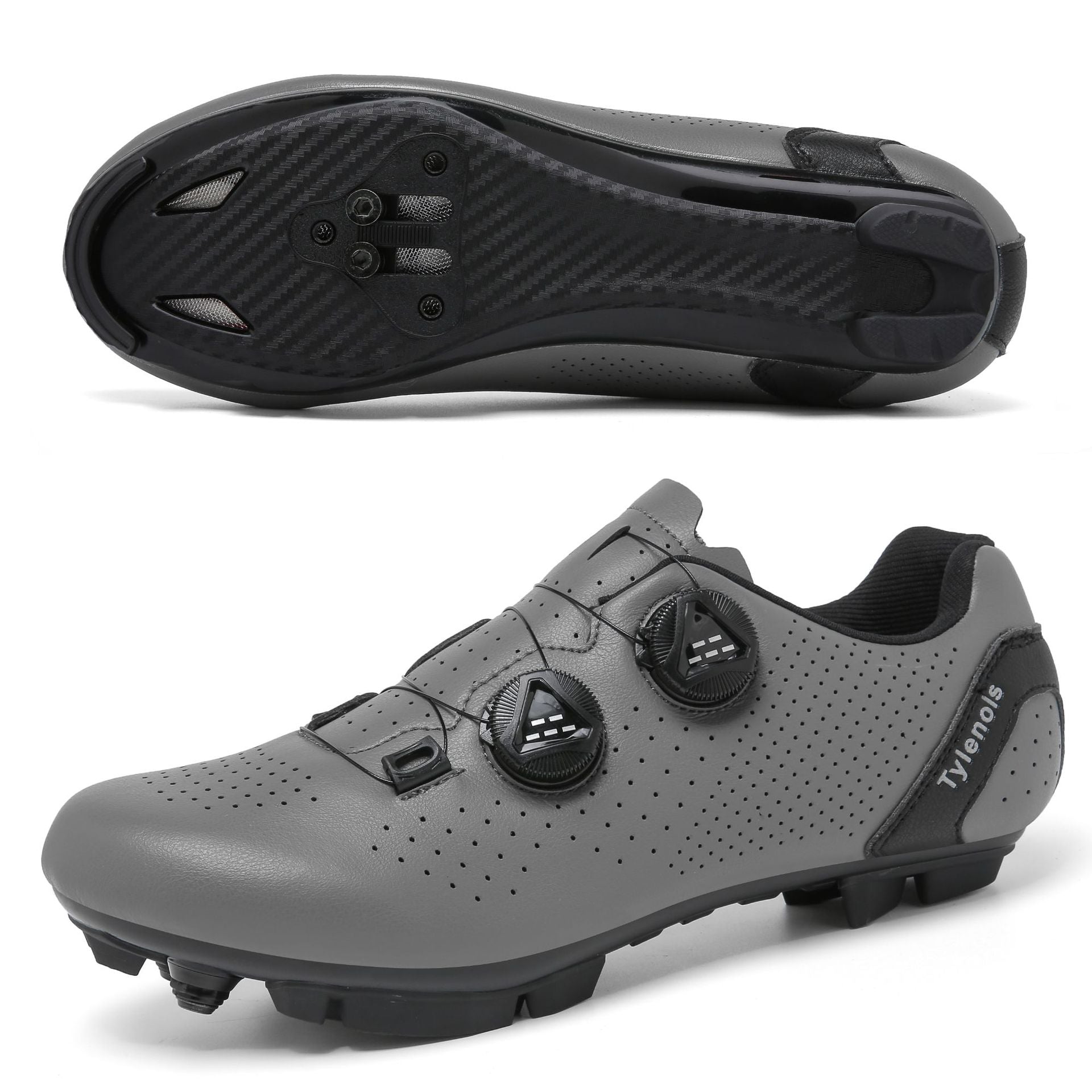 T168 Cross-border New Lockless Cycling Shoes Men's Road Car Lock Shoes Breathable Bicycle Shoes Non-lock Mountain Bicycle Shoes