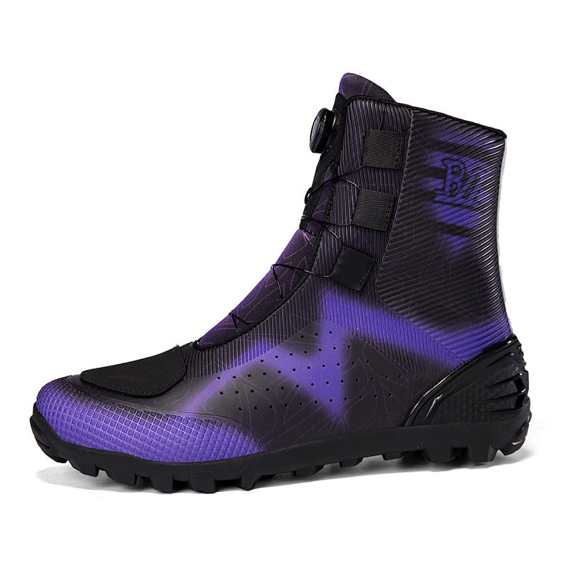 Motorcycle Boots Cross-Border Waterproof High-Top Men's Large Size Outdoor Motorcycle Riding Non-Slip Protective Wear-Resistant Motorcycle Shoes