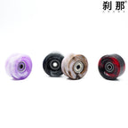 Double-row roller skates PU high elastic shock absorption mixed color wheel four-wheel skates non-luminous wheel roller skate universal wheel