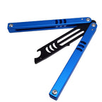 Factory Direct Sales Shark Butterfly Practice Knife Shaft Set Safety Version Fancy Training Knife Bottle Opener Unedged