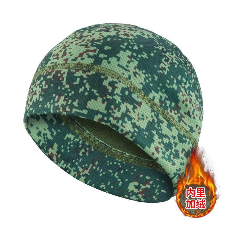 Winter Warm Hat Thickened Hood Outdoor Cycling Windproof Mask Camouflage Men's Cold-Proof Hat Helmet Polar Fleece Warm