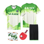 [Zhengxiang Factory Store] Table Tennis Suit Men's and Women's Quick-drying Short-sleeved Sports Training Competition Suit suit