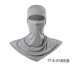 Summer Fishing Full Face Sun Protection Mask Outdoor Dustproof and Anti-Uv Hood Breathable Quick-Drying Sweat-Absorbent Cycling Hood