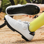 Road Bike Lock Shoes, Bicycle Riding Shoes, Lock-Free Summer Hard-Soled Mountain Bike Breathable and Wear-Resistant Professional Cycling Lock Shoes