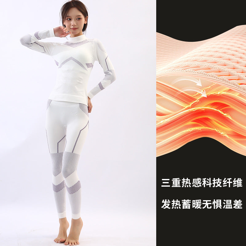 Ski Quick-drying Underwear Warm Compression Perspiration Breathable Women's Men's Outdoor Mountaineering Sportswear Functional Tight suit