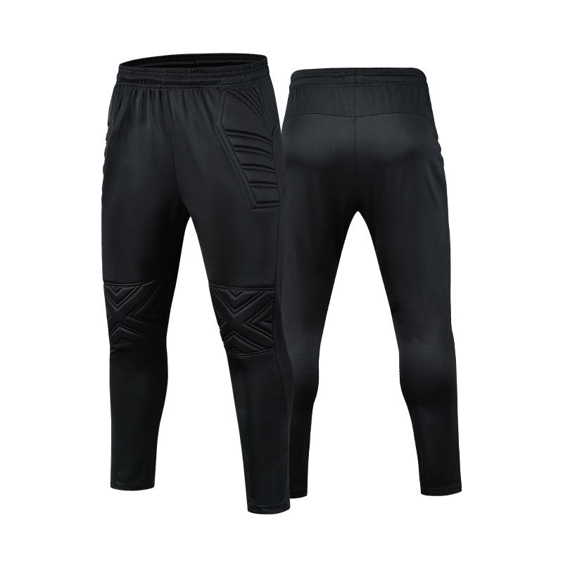 Football Goalkeeper Goalkeeper Uniform Suit Customized Men's Long-Sleeved Sponge Protective Jersey Gate Training Game Uniform Xunling