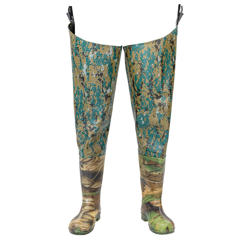 Rice-Planting Shoes, Waterproof Pants, Fishing Pants Manufacturer, Paddy Boots, Over-The-Knee Rice-Planting Boots, Mid-Tube, Lightweight, Thickeneded Tbottomon Soles