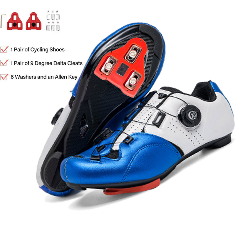 Cross-Border Amazon Locking Cycling Shoes Spring and Summer Locking Shoes for Men and Women Road Cycling Booster Shoes Hard-Soled Mountain Bike Shoes