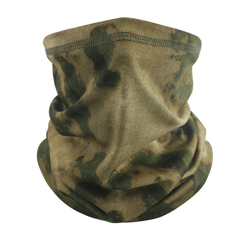 Thin Riding Mask Outdoor Camouflage Multifunctional Magic Headscarf Breathable Sweat Absorbing Neck Mesh Scarf Cross Border
