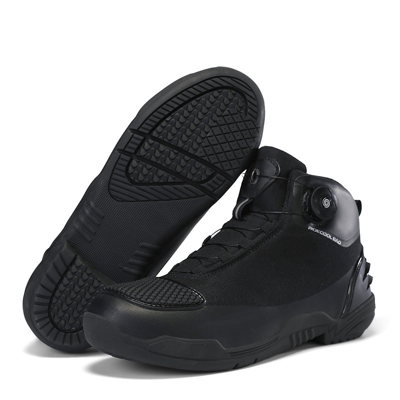 Cross-Border Waterproof Mesh Motorcycle Shoes, Mesh Surface Off-Road Men's and Women's Rally Riding Shoes, Motorcycle Gear, Summer Breathable