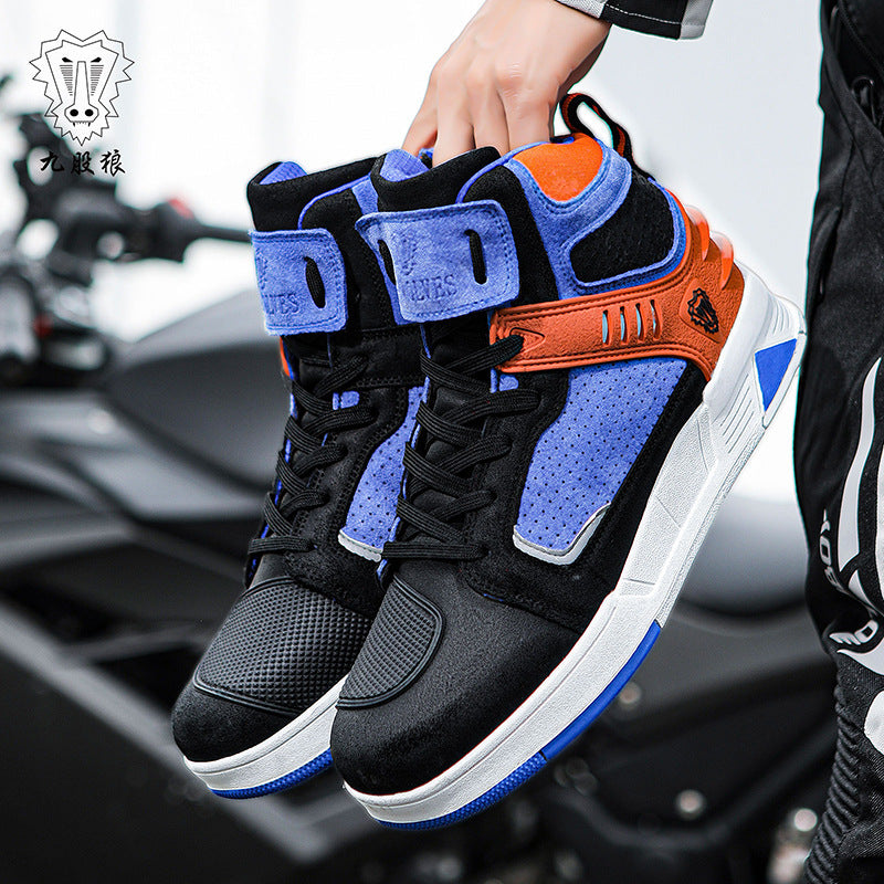 Encrypted Delivery Four-Season Motorcycle Riding Shoes Breathable Biker Boots Road Racing Shoes Mountain Running Commuting Shoes