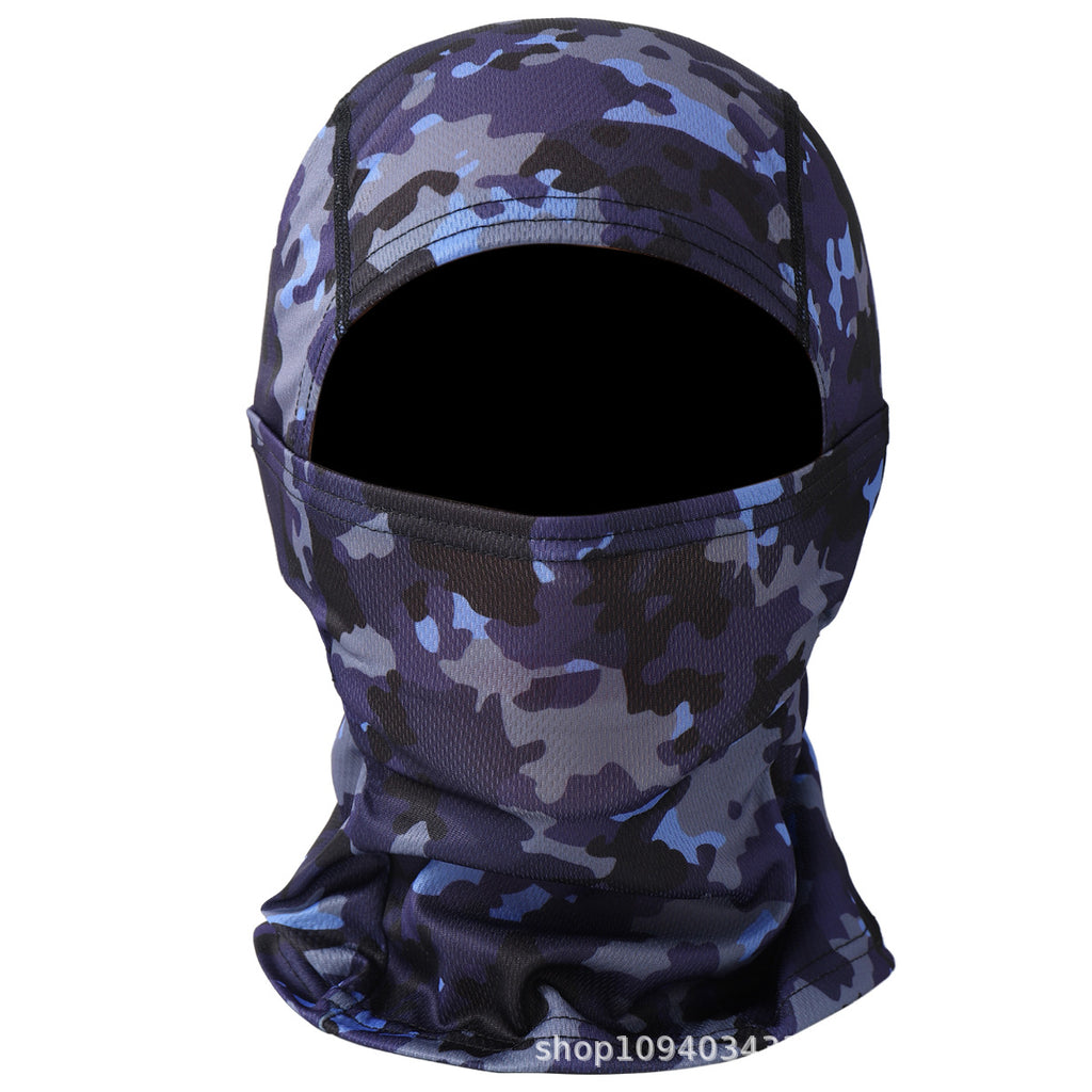 New cross-border motorcycle headgear outdoor dustproof sun riding mask balaclava cap summer tactical camouflage