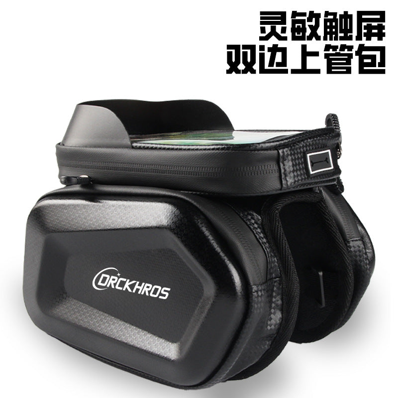 Mountain Bike Bag Front Beam Bag Mountain Bike Double Bag Mobile Phone Bag Top Bag Waterproof Saddle Bag Riding Equipment