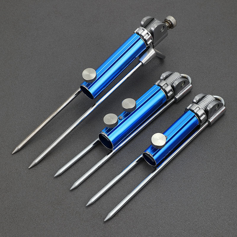 Fishing Bracket Floor Insertion Battery Rod Multifunctional Wild Fishing Universal Stainless Steel Fishing Rod Rod Bracket Floor Insertion Fishing Tools