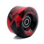 Double-row roller skates PU high elastic shock absorption mixed color wheel four-wheel skates non-luminous wheel roller skate universal wheel
