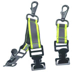 Cross-border fire gloves clip support with reflective nylon webbing firefighter gloves strap nylon webbing buckle