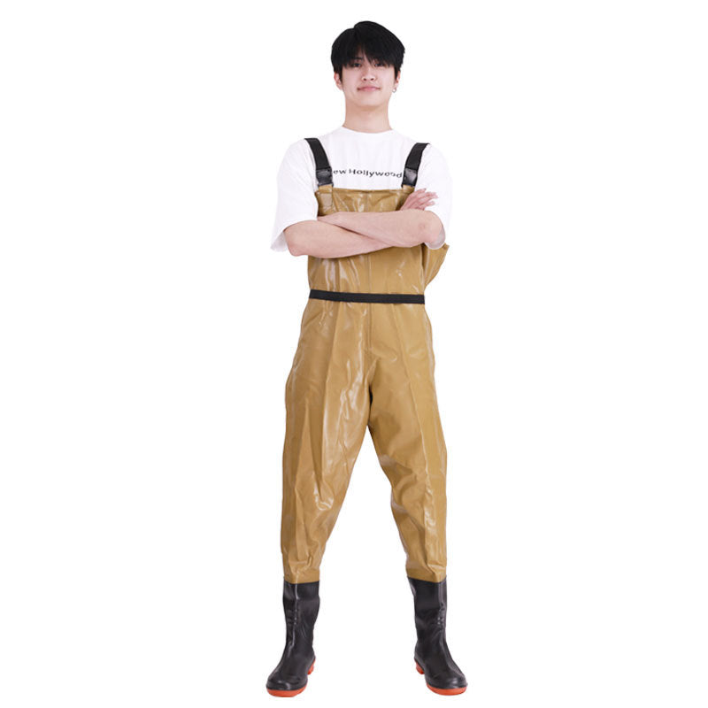 Water pants fishing pants fishing pants one-body rain pants water clothes digging lotus root fishing wading outdoor