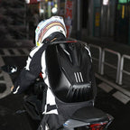 Personalized Motorcycle Cycling Backpack Large Capacity Can Hold Helmet Carbon Fiber Pattern Hard Shell Backpack Outdoor Large Space